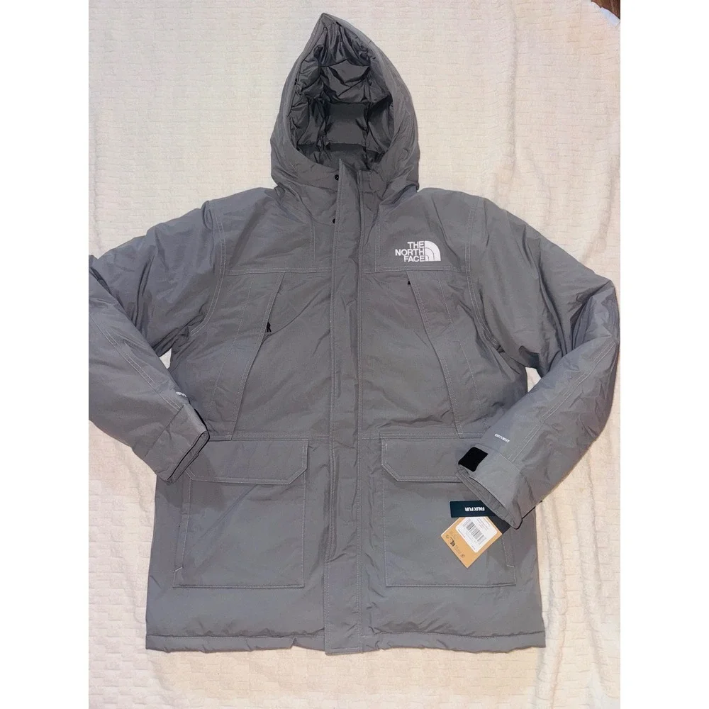 The North Face Mens McMurdo Parka Grey 600-Down Waterproof Jacket NF0A5GJF L